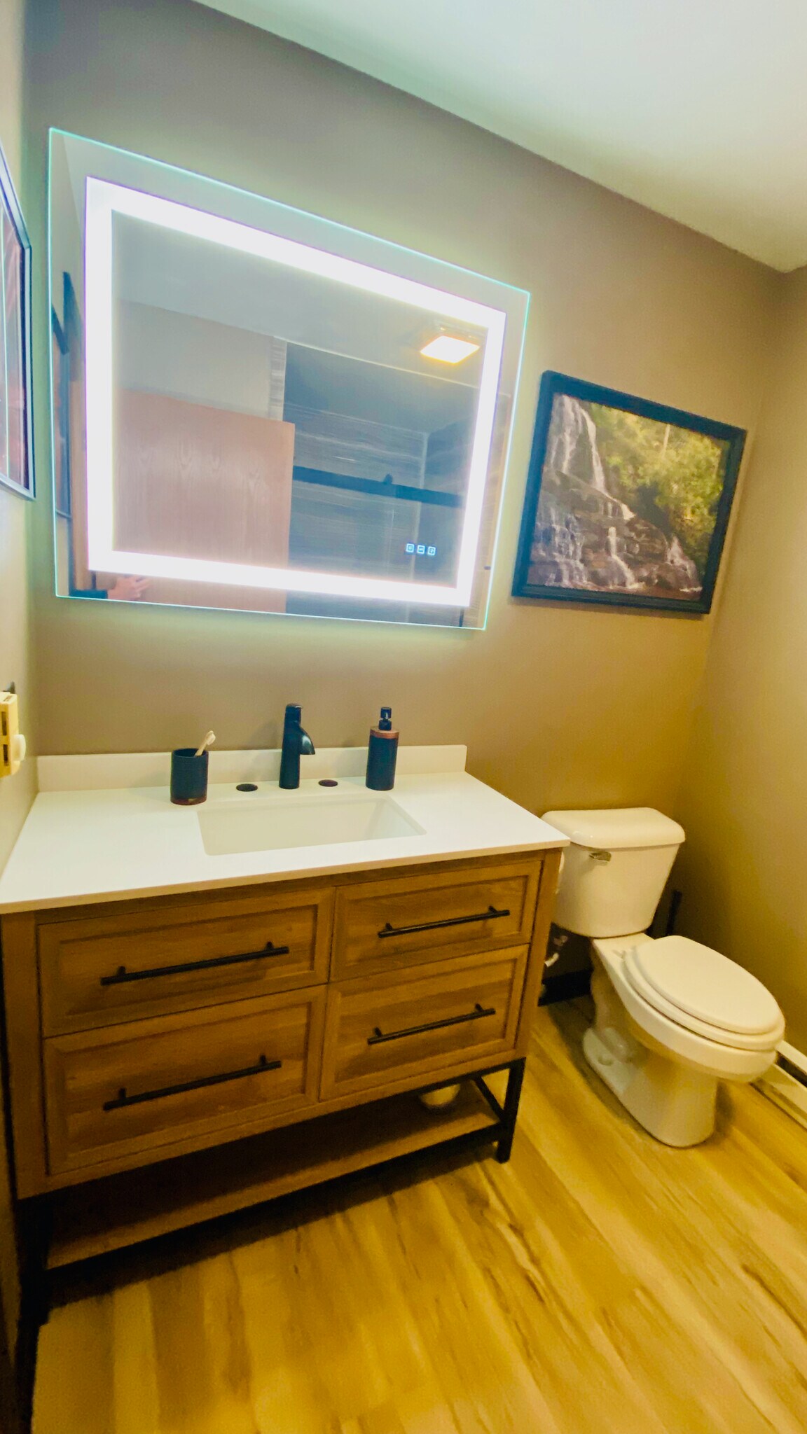 Super modern master bathroom. - 384 Minz Park Cir