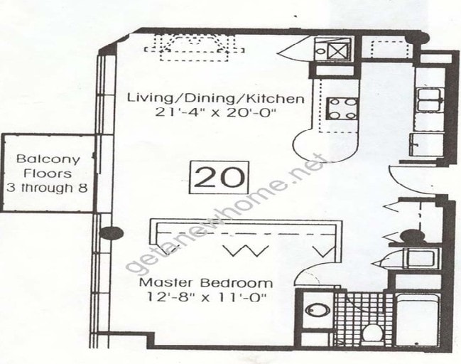 1BR/1BA - Metropolitan Place
