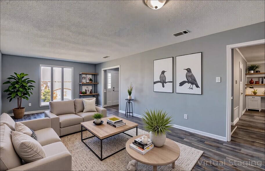 AI Staged Living Room - 11315 Ethan Allen Dr