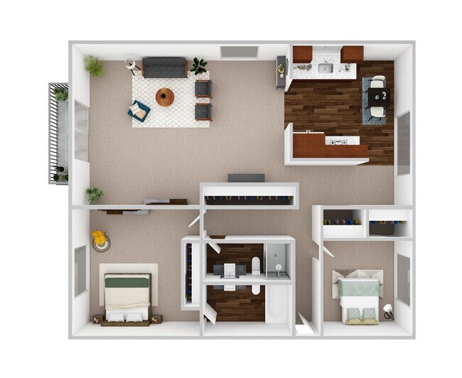 Floorplan - Villa d'Shirl-Lee Apartments