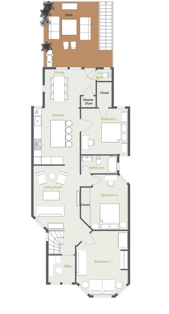 Building Photo - Castro: UNFURNISHED Top Floor Flat w/ Private Deck, W/D in unit & Garage Parking