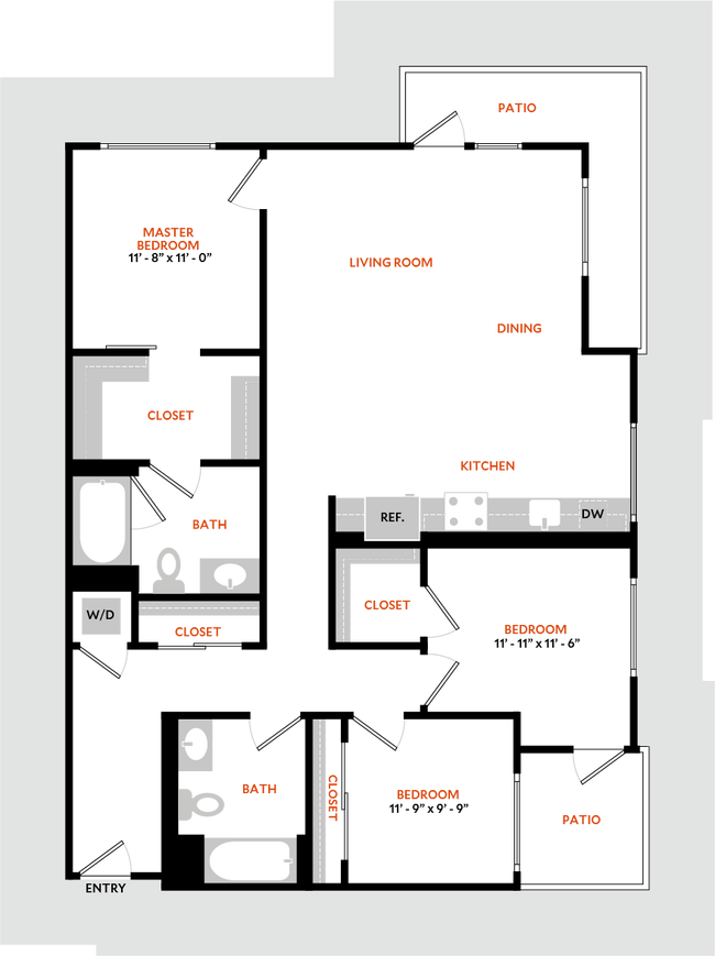 Floorplan - Hiro Apartments