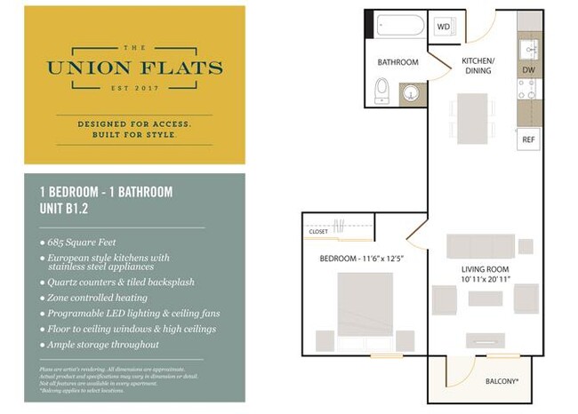 Floorplan - The Union Flats