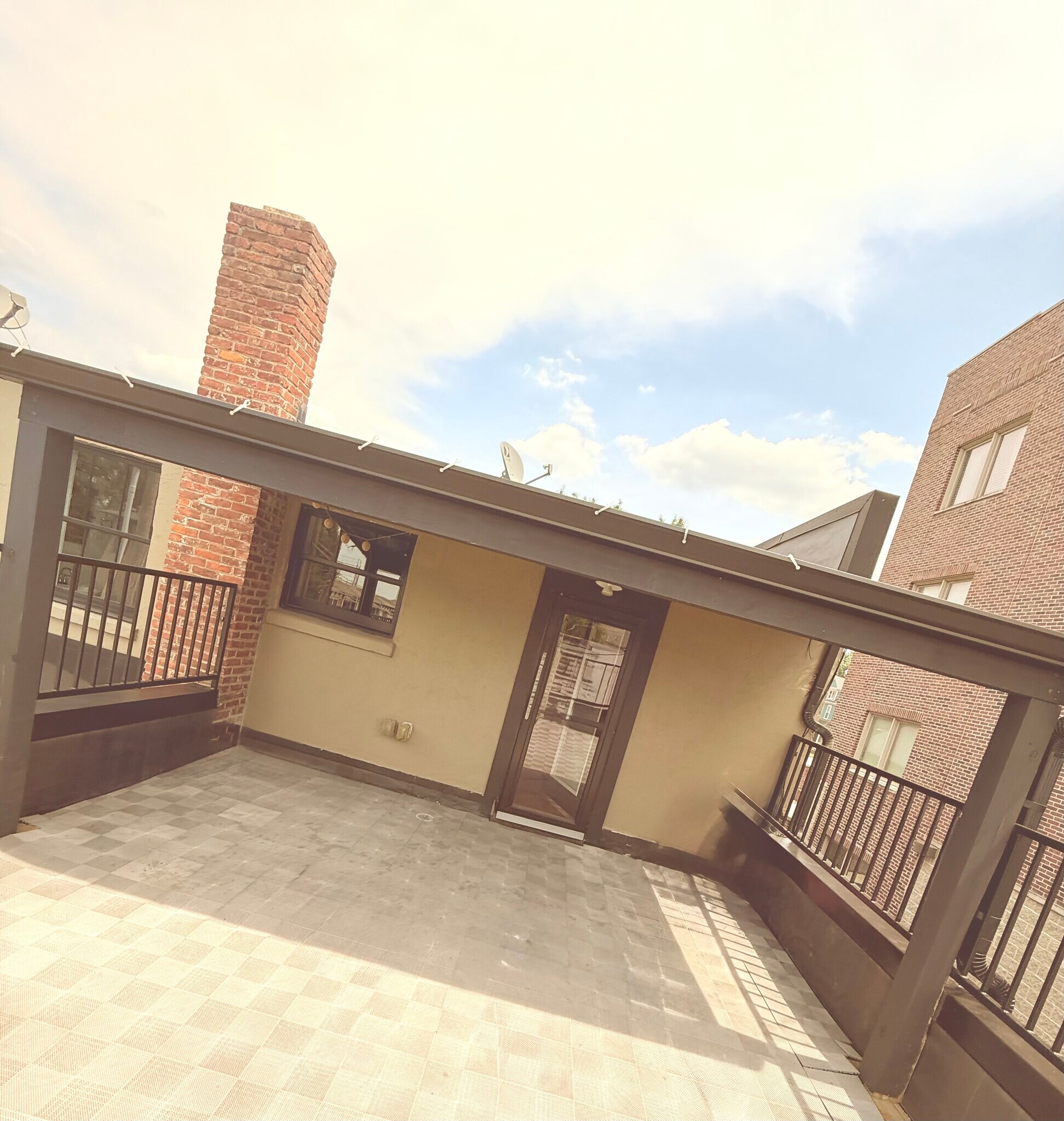 Private covered rooftop - 1030 Central Ave