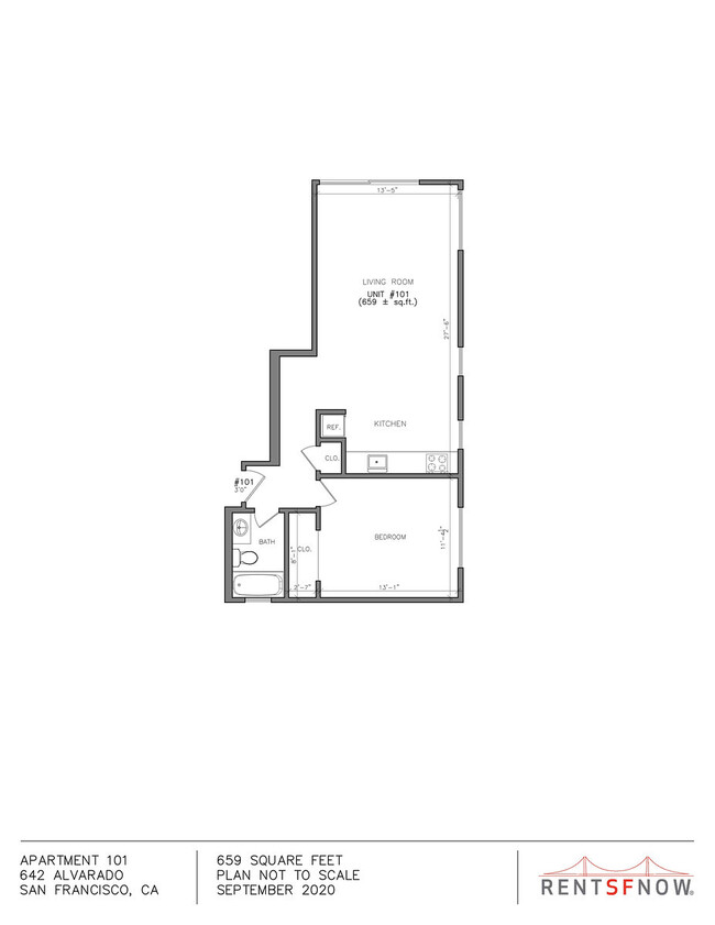 Floorplan - 642 Alvarado