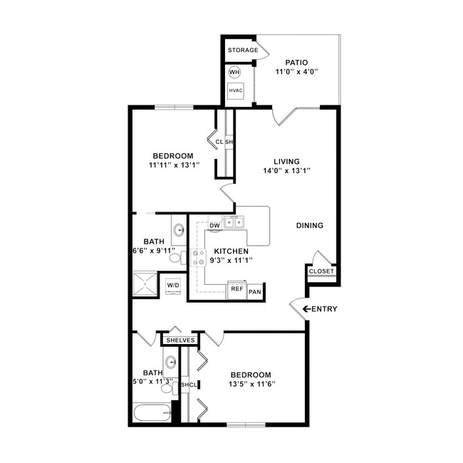 Floorplan - The Summit Apartments