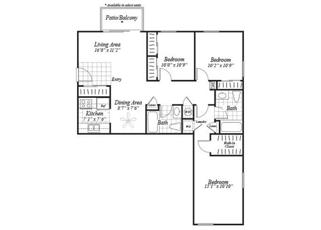 Floorplan - Brentwood Apartment Homes