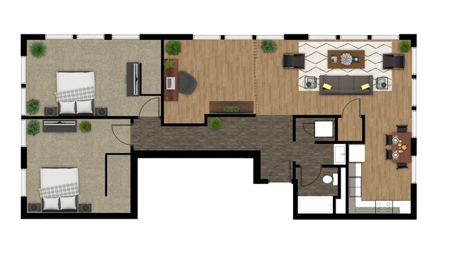 B2 Floor Plan - Besa Monona