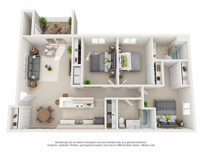 Floorplan - Parkview Apartments