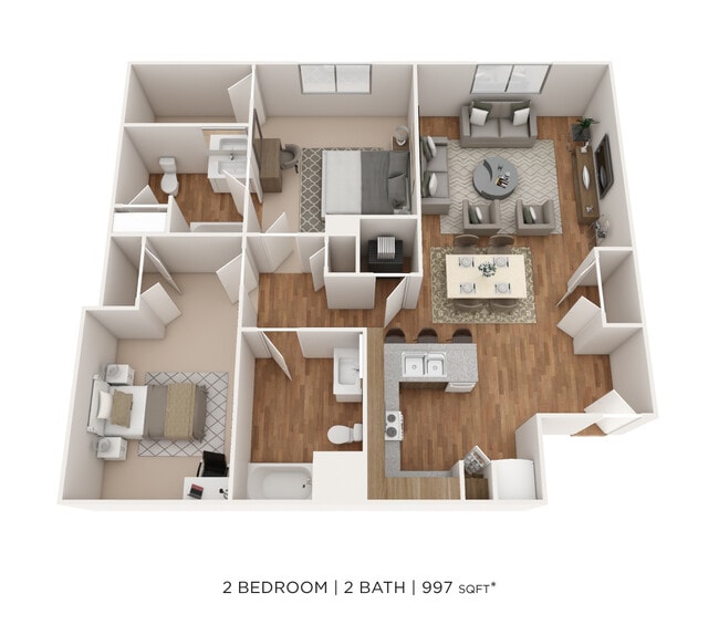 Floorplan - The Marquis at the Woods Apartment Homes