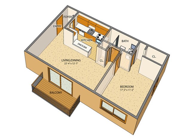 Floorplan - New Sheridan Apartments