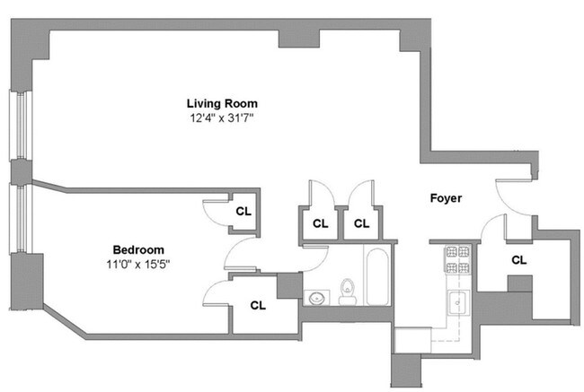 1BR/1BA - 88 Lexington Avenue