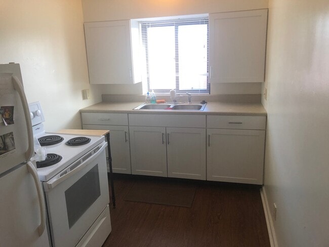 Kitchen is large with new flooring - 104 Lewiston Rd