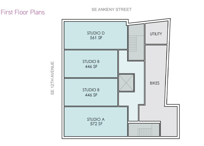 Floor Plan 1st Floor - The Brim Apartments