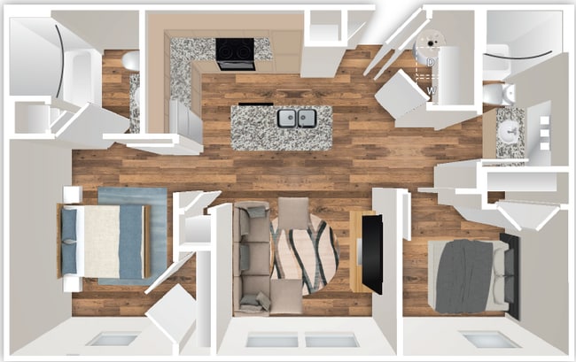 Floorplan - June West Apartments