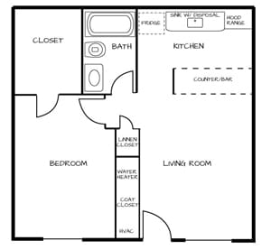 1BR/1BA - Sycamore Square Apartments