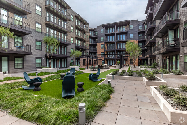 Landscaped Courtyard - Cortland Farmers Market