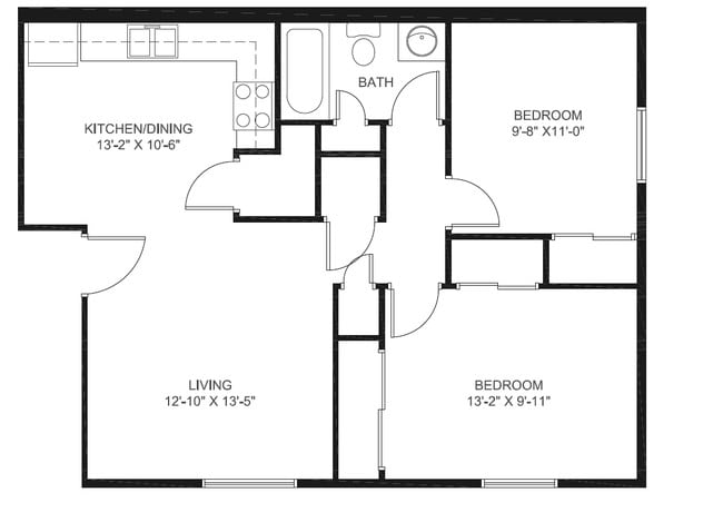2br/1ba - Spruce Apartments