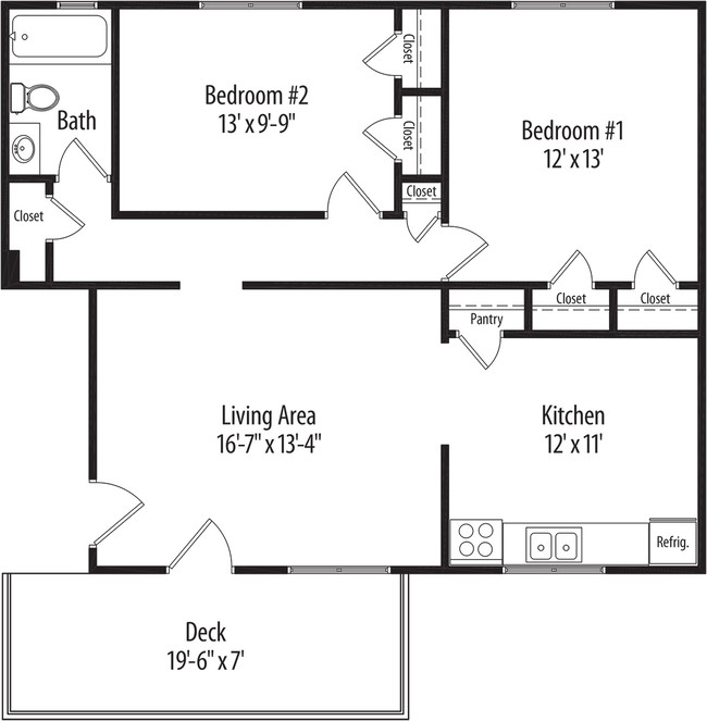 : 2 bedroom/1 bath - Red Oak Acres