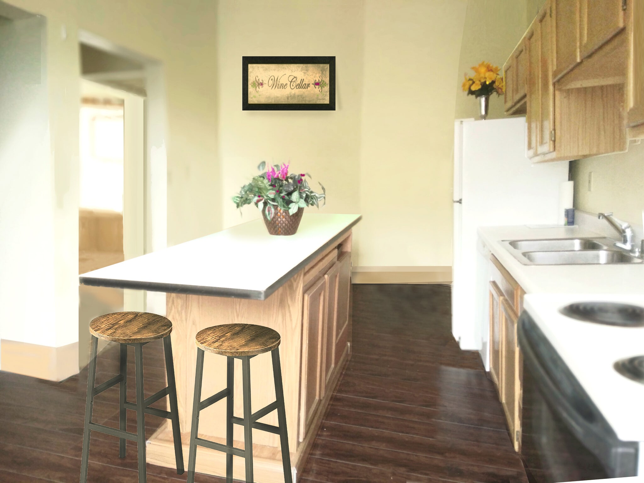 KITCHEN with island - 1300 S 3rd St