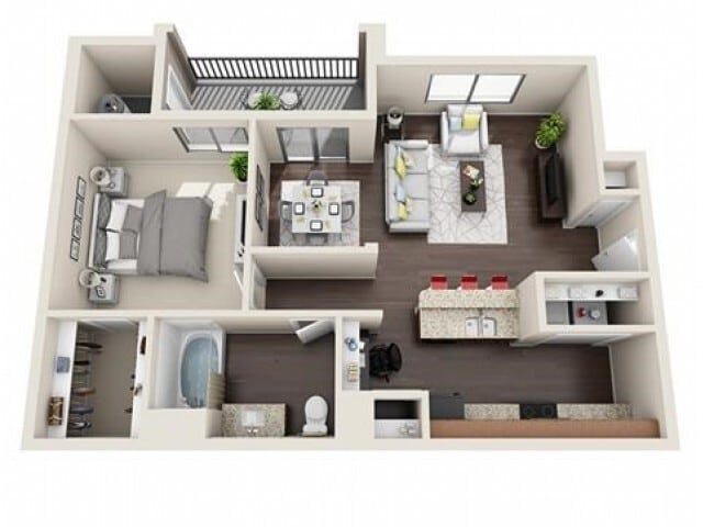 A2 Renovated floorplan - Lunaire at Estrella