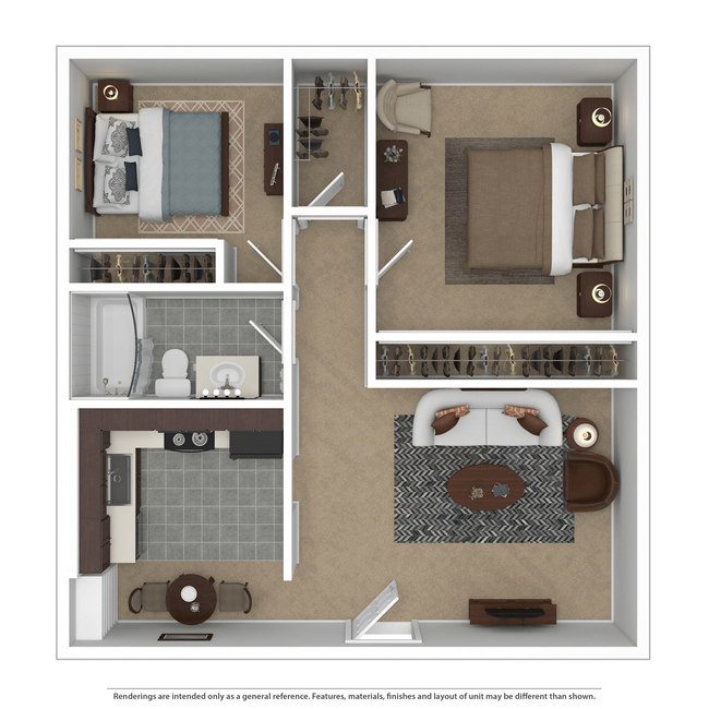 Floorplan - French Glen Apartments