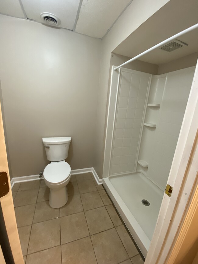 Bathroom water closet with shower - 3254 S Puckett Rd