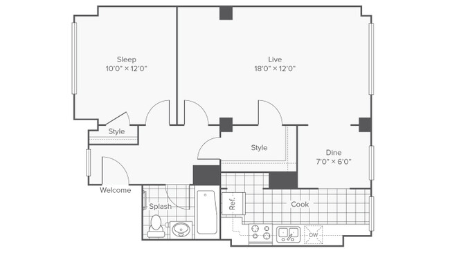 Floorplan - The Windham Apartments