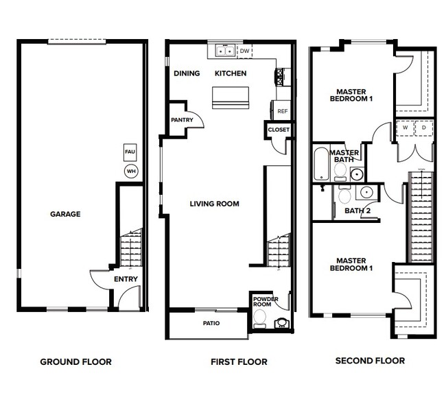 Floorplan - Summit Ridge Townhomes