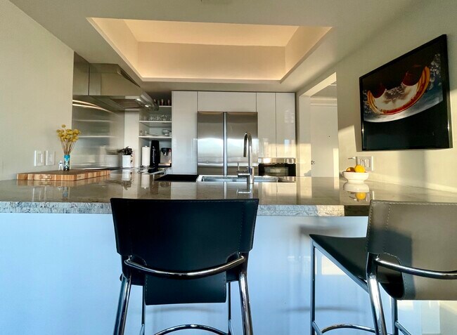 Kitchen from Bar Area - 7135 Hollywood Blvd
