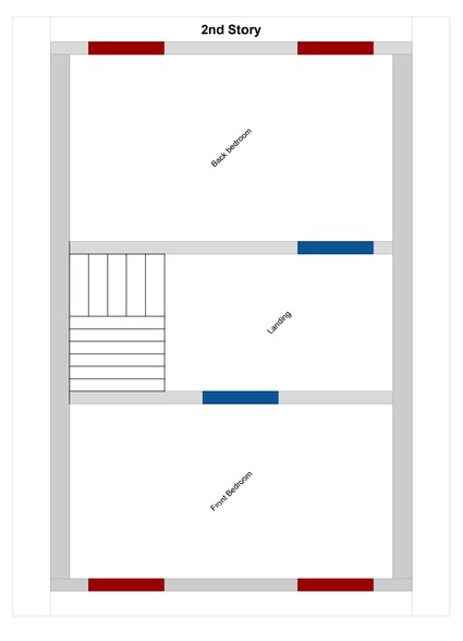 Floor plan of 2nd Story - 212 W 10th Ave