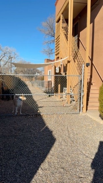 Secure parking/dog run with sun sail and glider - 2715 Sheridan St NW