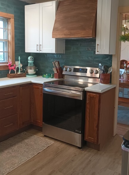 Kitchen with new stainless steel appliance package - 615 Tank Hill Rd