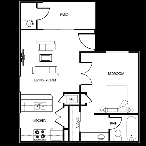 Plan D - Spring Lakes Apartment Homes