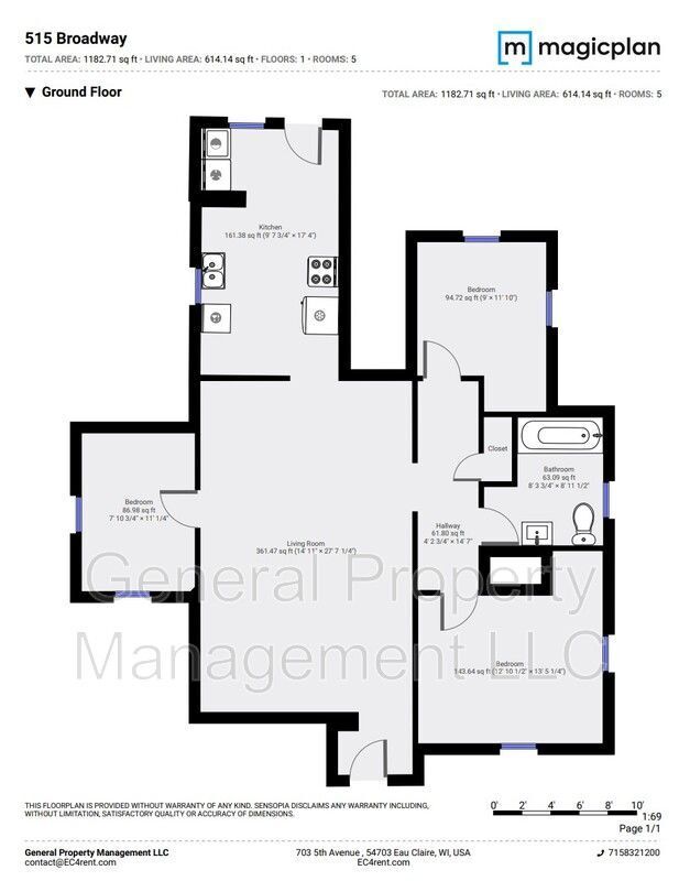 Building Photo - Great 3 Bed 1 Bath close to Water St. and ...