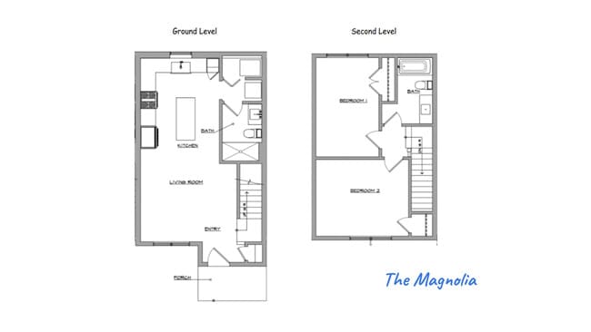 Floorplan - Cottage Grove at St. Mary's Townhomes