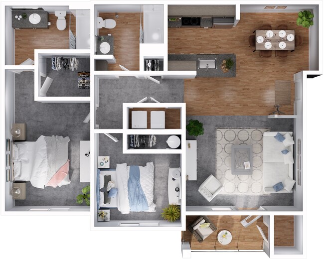 Floorplan - Riverview Apartments