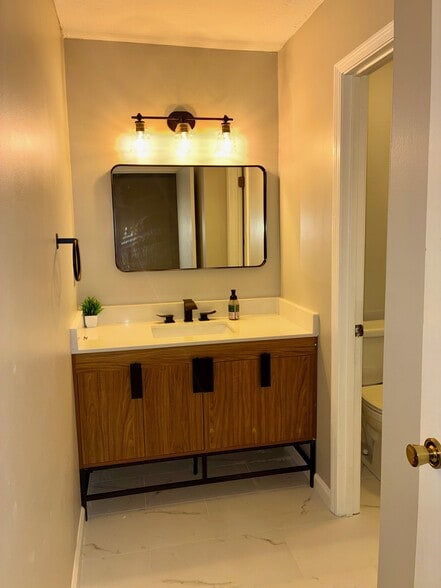 Fully renovated en-suite bathroom - 1405 Vicksburg Plz