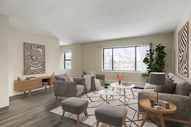 Living Room - Cleveland Terrace Apartments
