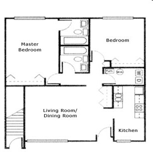 2BR/2BA - Candlelite Apartments