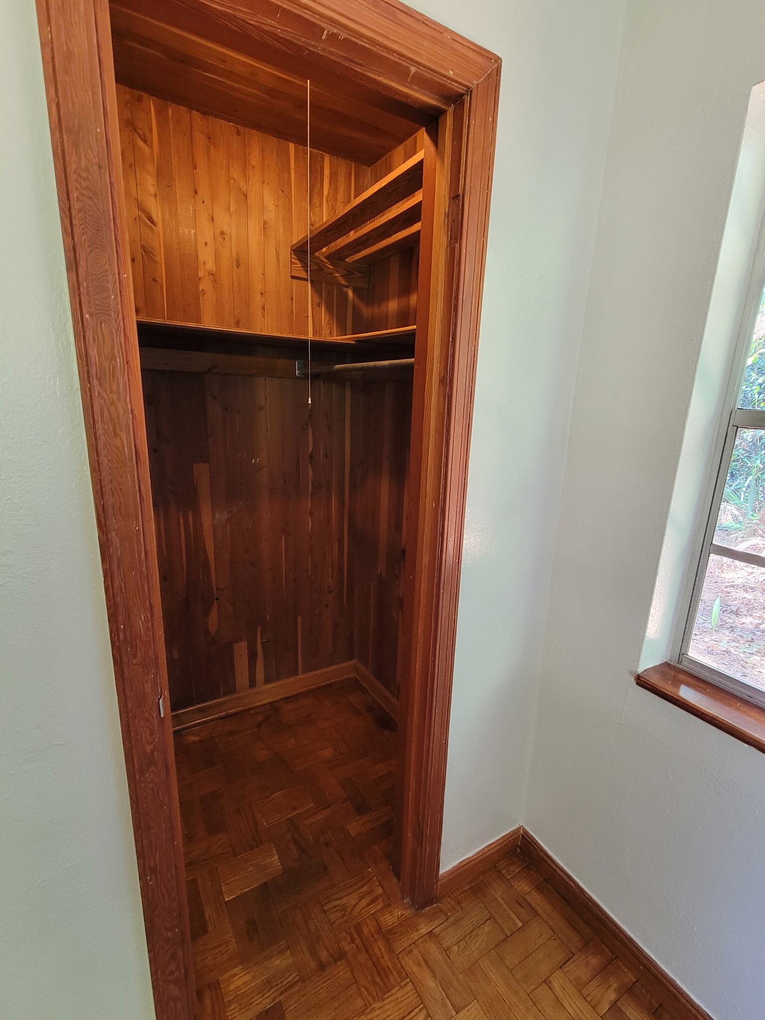 Cedar lined walk-in closet guest bedroom - 3310 NW 4th St