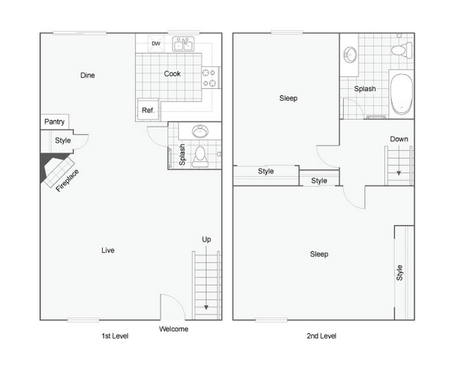 Villa | 2-Bedroom Floorplan - ReNew 4247