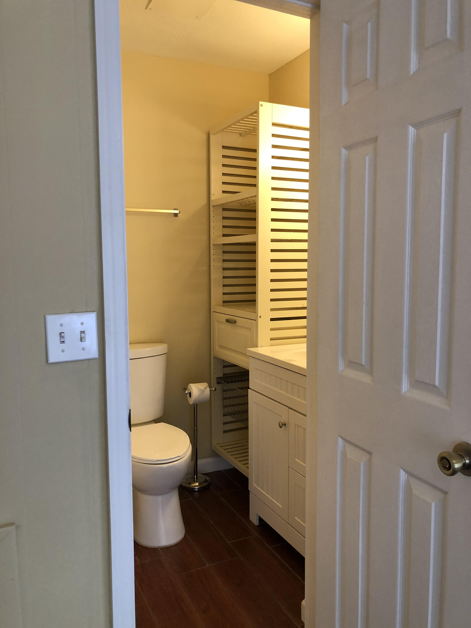 Bathroom with built-in storage - 2241 W Pensacola St