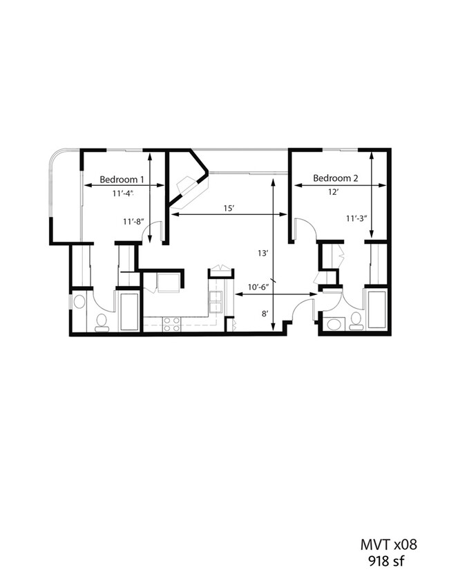 Floorplan - Midvale Towers