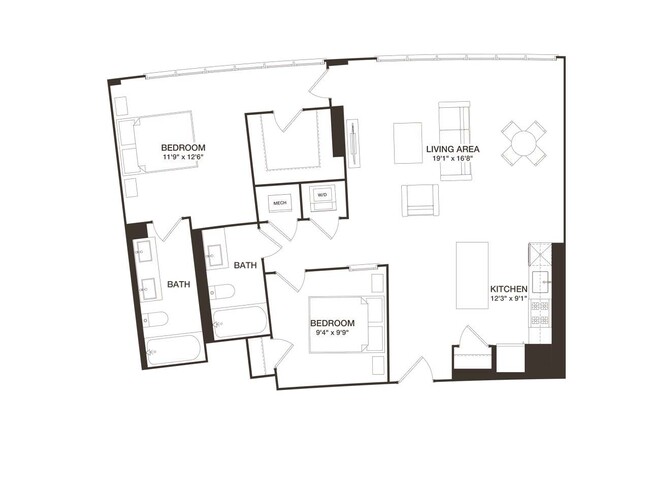 Floorplan - 8001 Woodmont