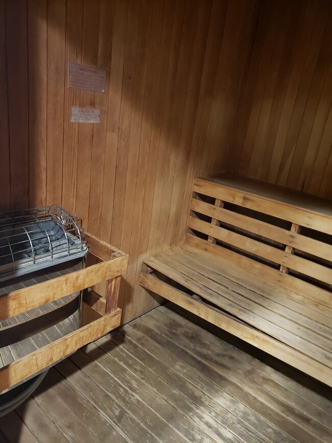 Fitness Center Locker Room - Sauna Interior - 6400 Christie Ave