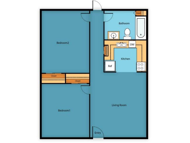 Floorplan - Kentwood Apartments