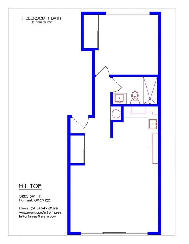 Interior Photo - Hilltop House Apartments