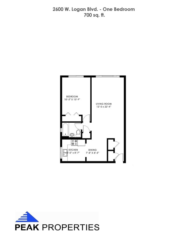 Floorplan - 2600 W. Logan Blvd
