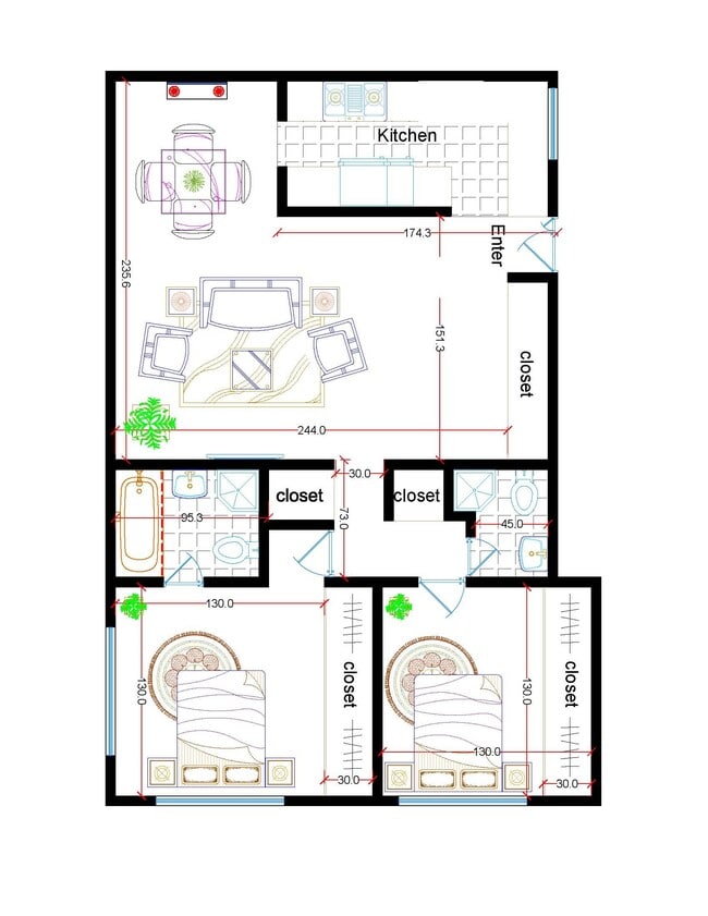 Floor plan - Elm Luxury Investments LLC
